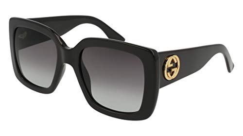 Gucci Gg0141S 001 Black Gg0141S Square Sunglasses
