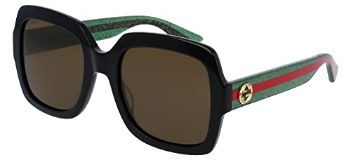 Gucci Square Sunglasses Womens Gg0036Sn 002 Black