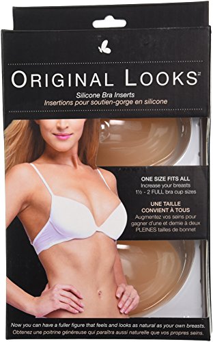 Original Looks Silicone Bra Inserts Enhancers, One