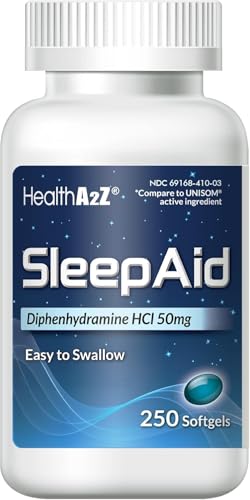Healtha2Z Sleep Aid, Diphenhydramine Softgels