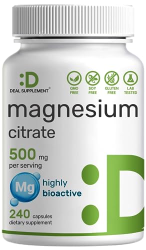 Deal Supplement Magnesium Citrate 500Mg, 240
