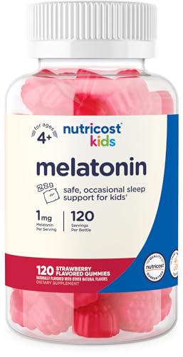 Nutricost Kids Melatonin Gummies 1Mg, 120 Gummies