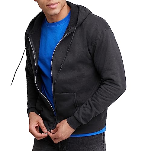 Hanes Men’s Zip-Up Hoodie, Ecosmart Fleece Full