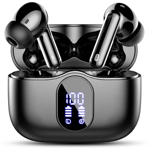 Wireless Earbuds, Bluetooth 5.4 Headphones Bass