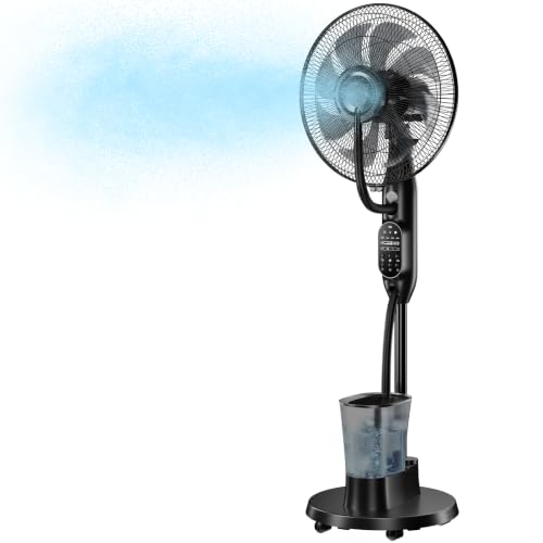 Misting Fan, Standing Fan 8 Blades Humidifier