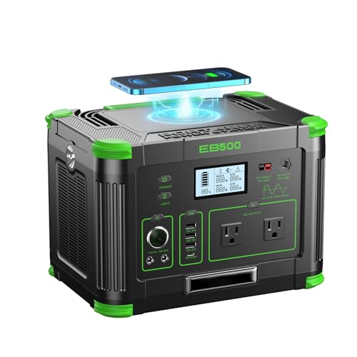 Portable Power Station 500W, 519.48Wh/140400Mah