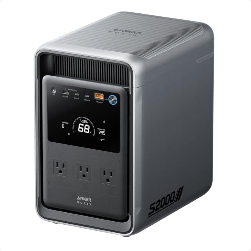 Anker Solix S2000 Portable Power Station, 2,010Wh
